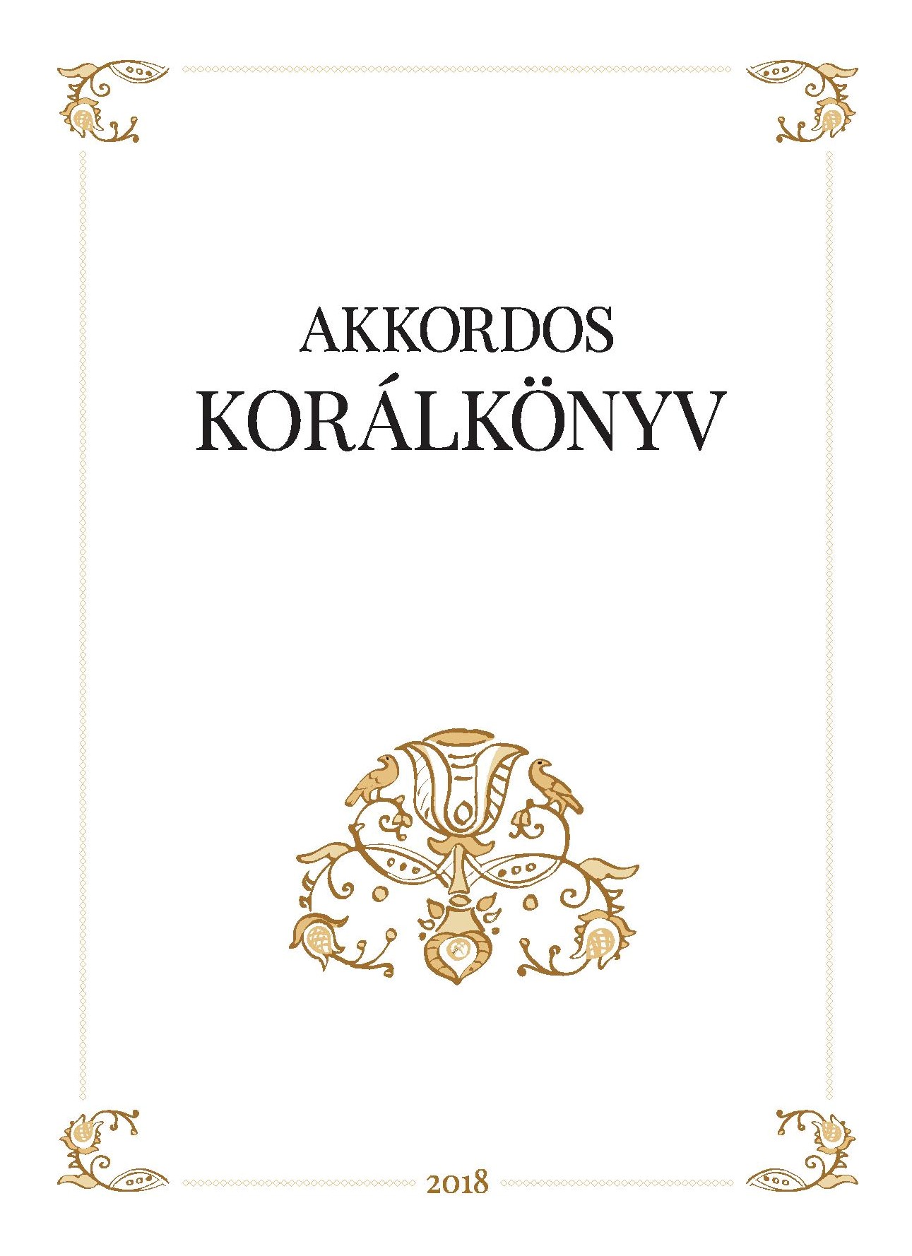 Akkordos korálkönyv - a kiadvány borítója
