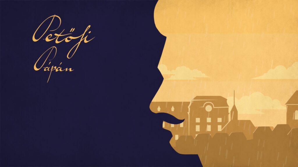 Petőfi Pápán - animációs kisfilm borító